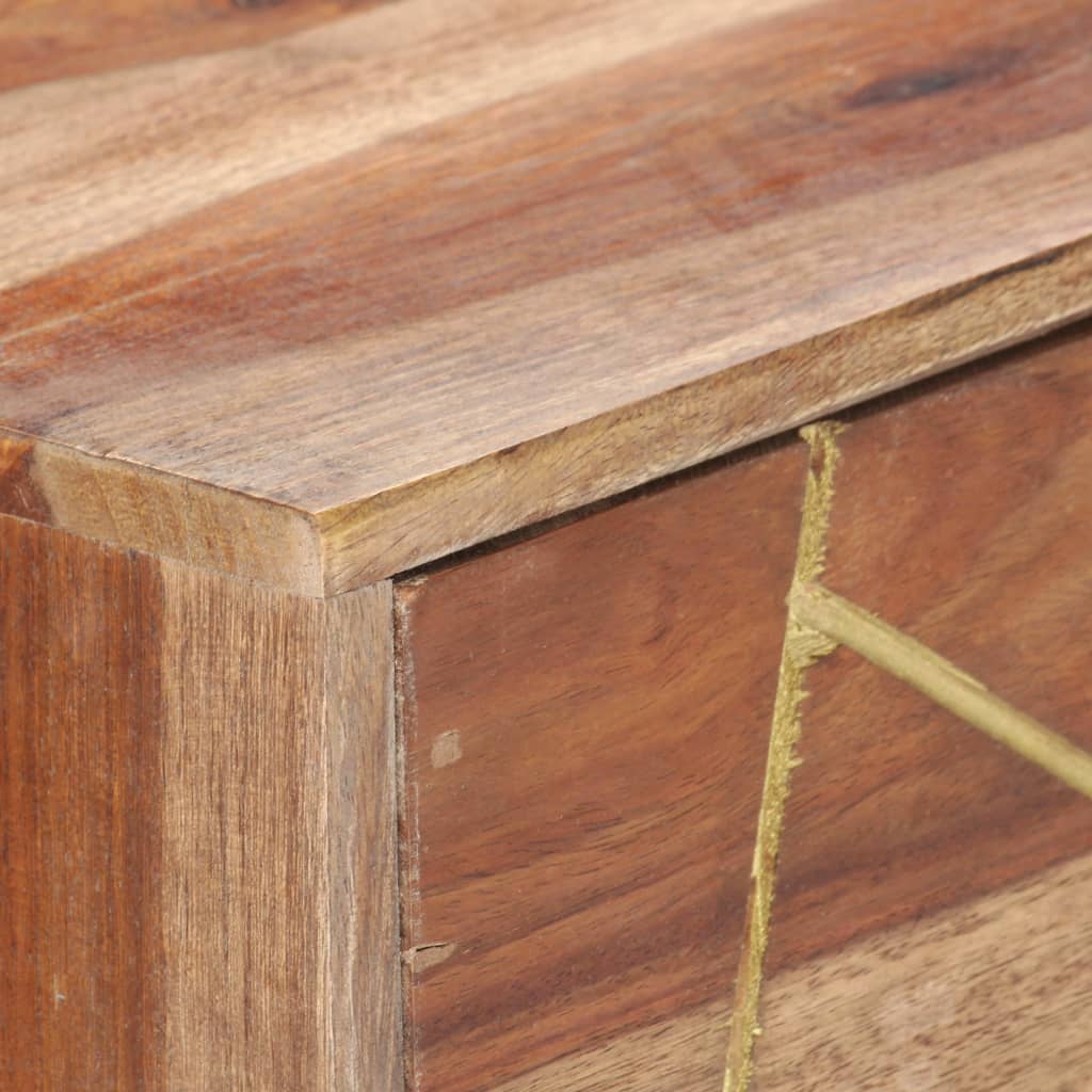 Scrivania con Cassetti 100x55x75 cm Legno Massello di Acacia