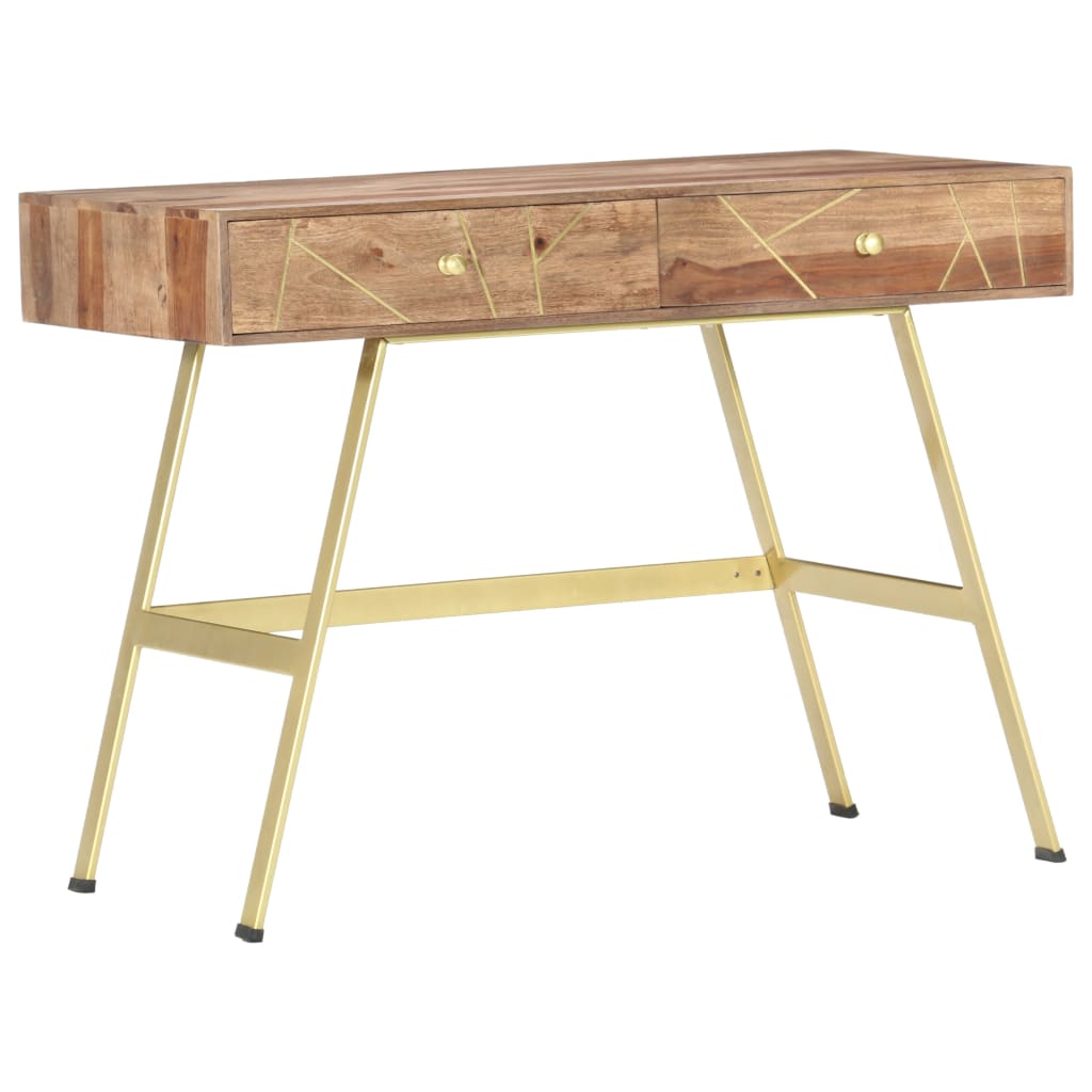 Scrivania con Cassetti 100x55x75 cm Legno Massello di Acacia