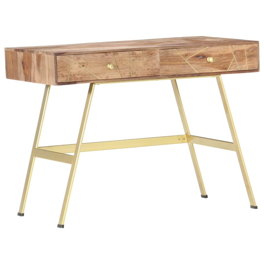 Scrivania con Cassetti 100x55x75 cm Legno Massello di Acacia