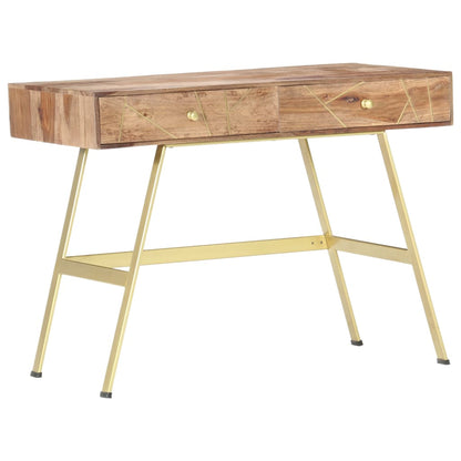 Scrivania con Cassetti 100x55x75 cm Legno Massello di Acacia