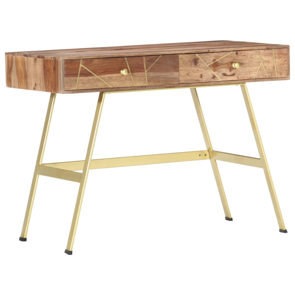 Scrivania con Cassetti 100x55x75 cm Legno Massello di Acacia | homemem39