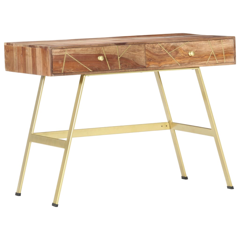 Scrivania con Cassetti 100x55x75 cm Legno Massello di Acacia