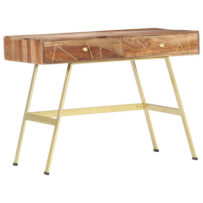 Scrivania con Cassetti 100x55x75 cm Legno Massello di Acacia