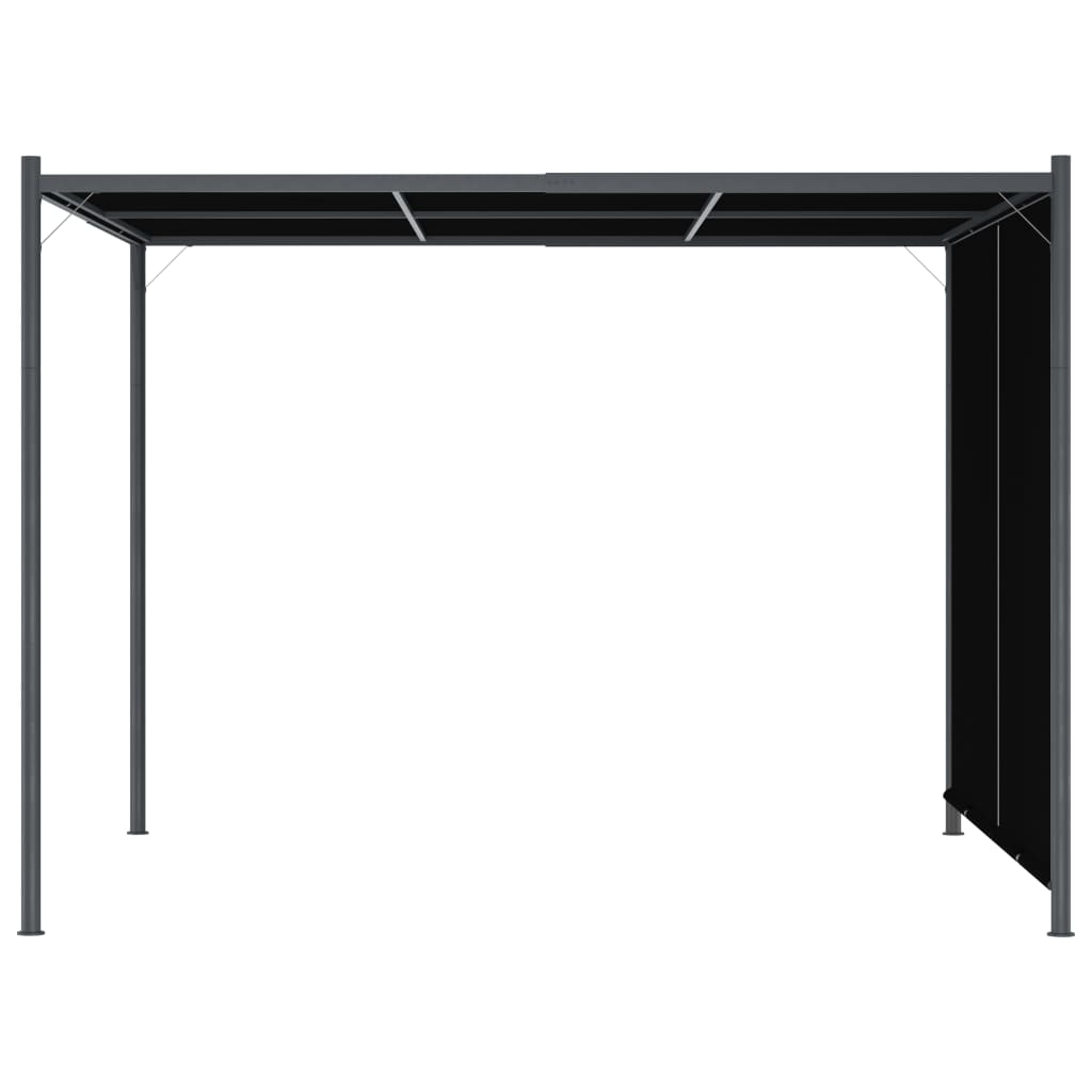 Pergola da Giardino con Tetto Retrattile 3x3 m Antracite | homemem39