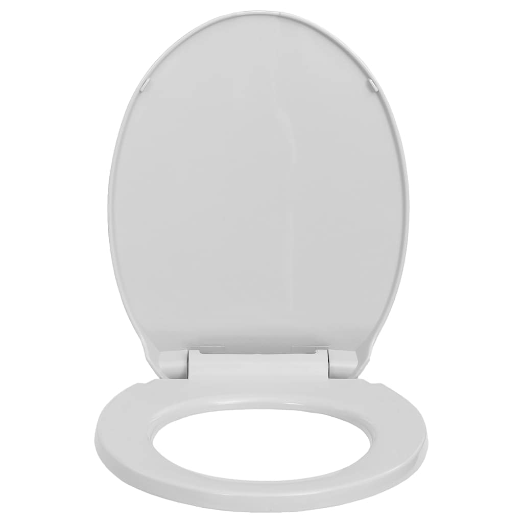 Copriwater Chiusura Ammortizzata e Sgancio Rapido Grigio Ovale