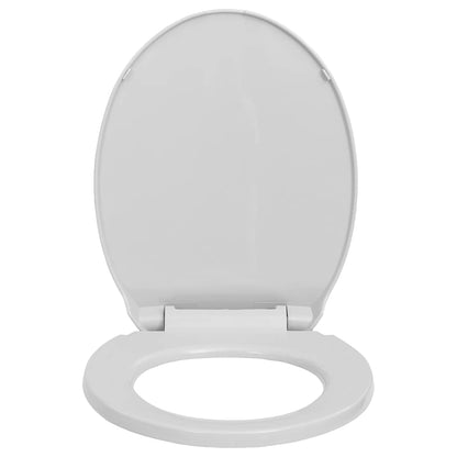 Copriwater Chiusura Ammortizzata e Sgancio Rapido Grigio Ovale