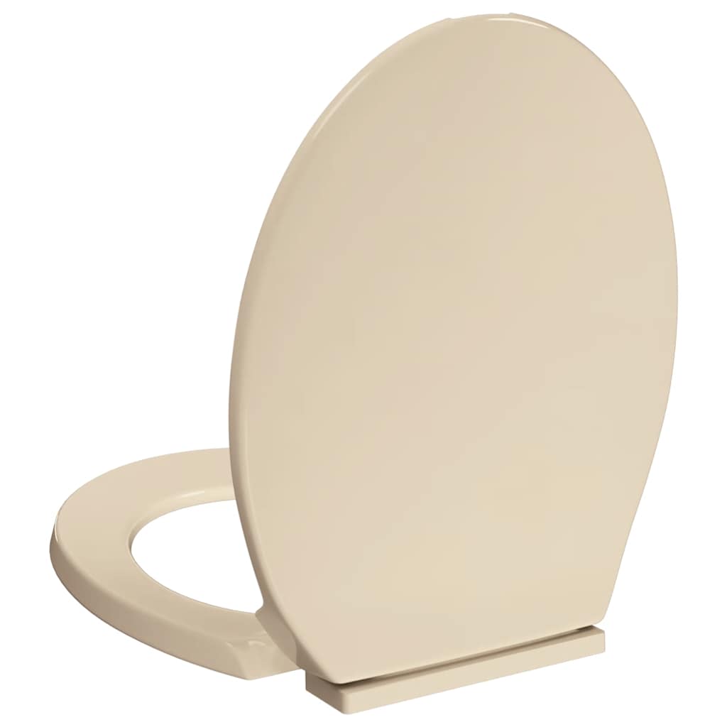 Tavoletta WC a Chiusura Ammortizzata Beige Ovale