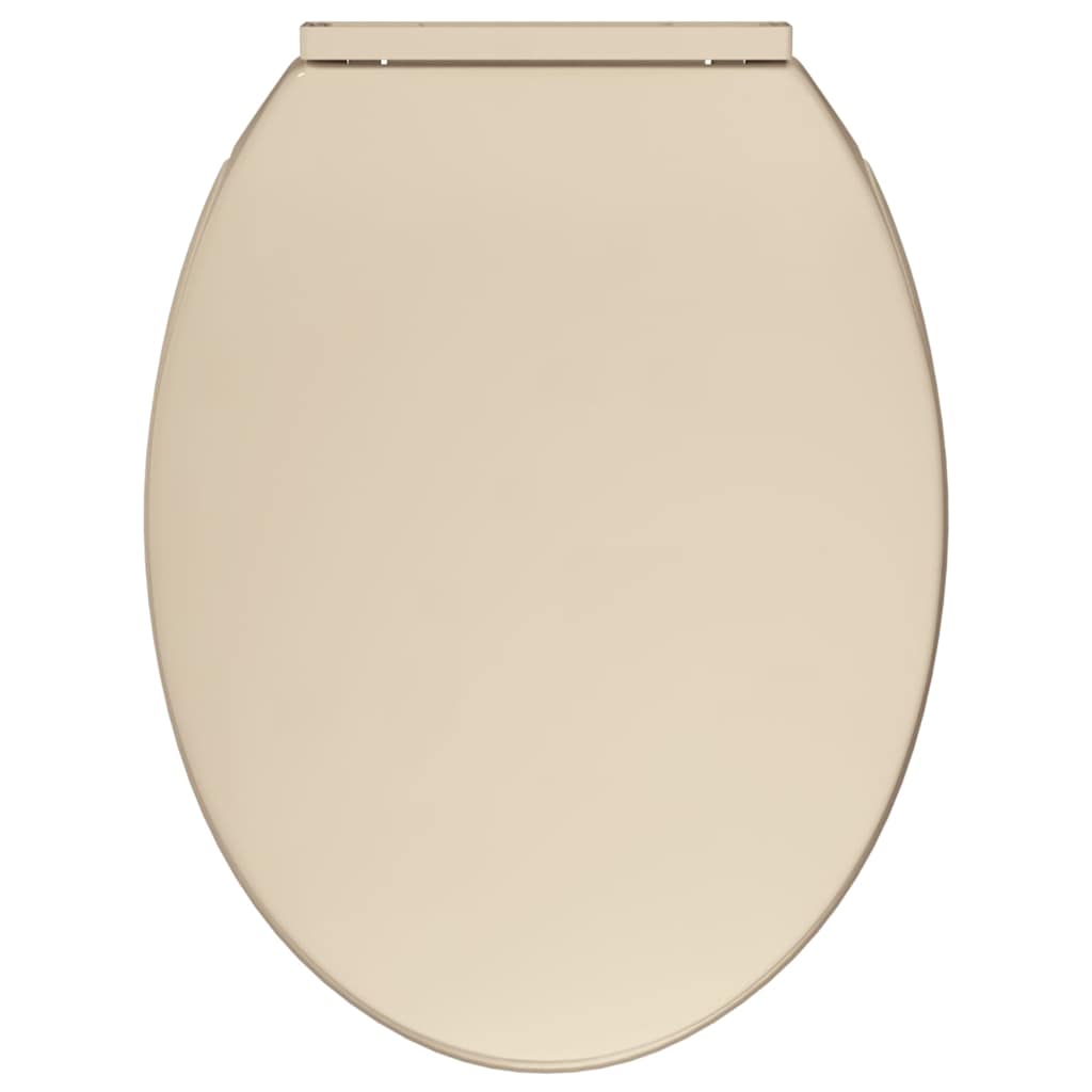 Tavoletta WC a Chiusura Ammortizzata Beige Ovale