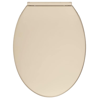 Tavoletta WC a Chiusura Ammortizzata Beige Ovale