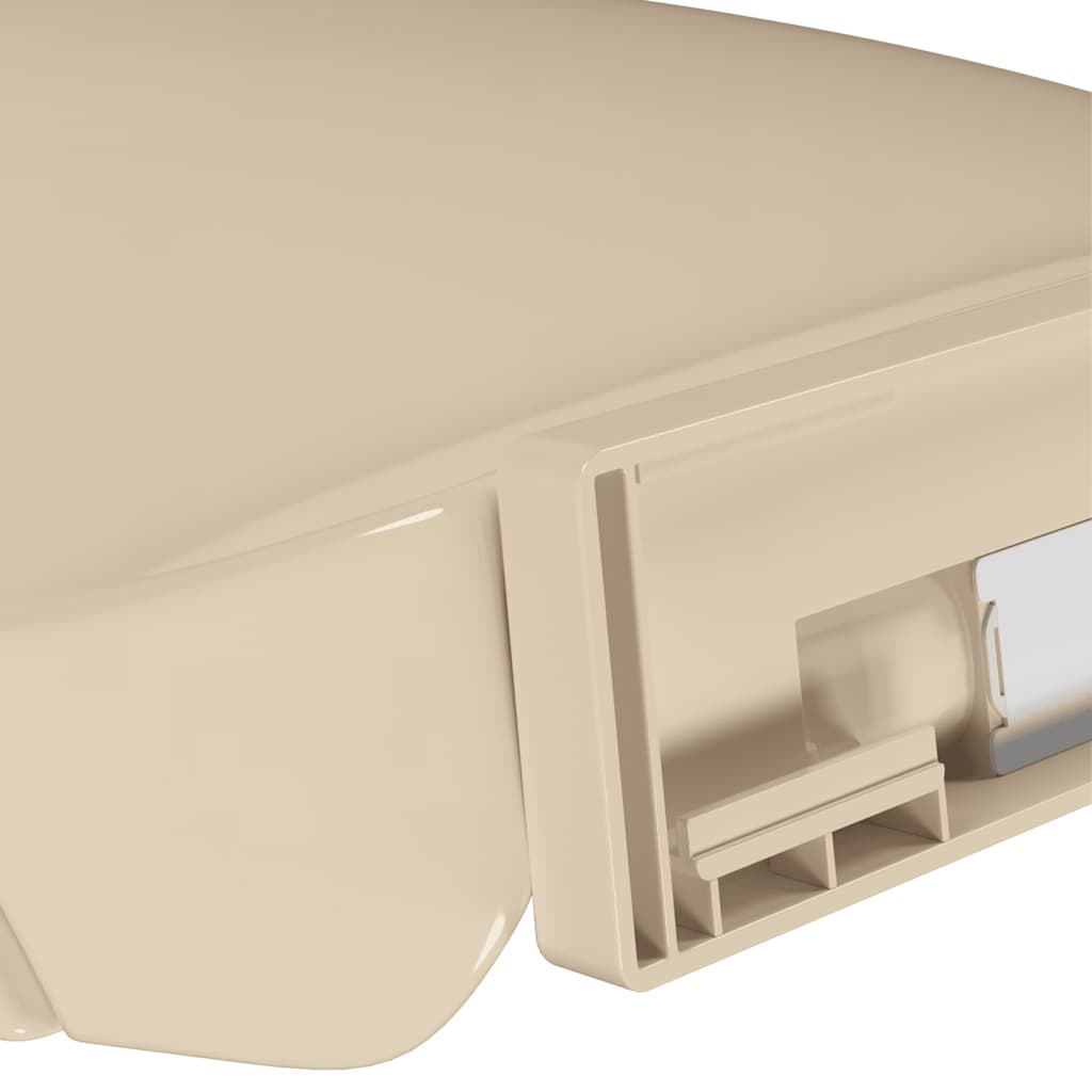 Tavoletta WC a Chiusura Ammortizzata Beige Ovale