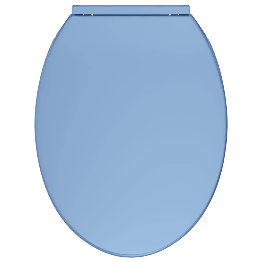 Tavoletta WC a Chiusura Ammortizzata Blu Ovale