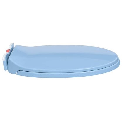 Copriwater Chiusura Ammortizzata e Sgancio Rapido Blu Ovale | homemem39