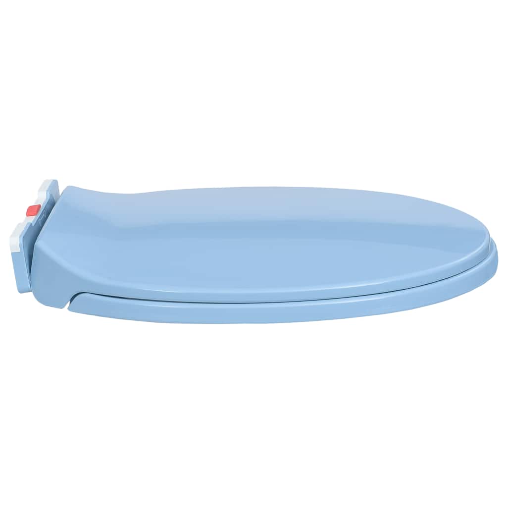 Copriwater Chiusura Ammortizzata e Sgancio Rapido Blu Ovale