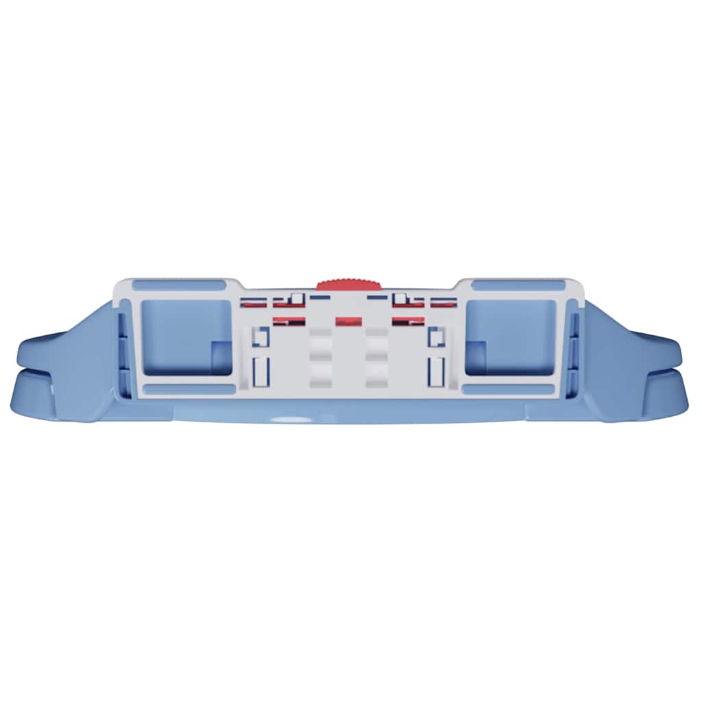 Copriwater Chiusura Ammortizzata e Sgancio Rapido Blu Ovale