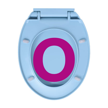 Copriwater Chiusura Ammortizzata e Sgancio Rapido Blu Ovale | homemem39