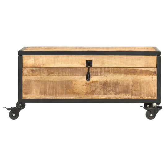 Tavolino da Salotto 70x50x33 cm in Legno Massello di Mango | homemem39