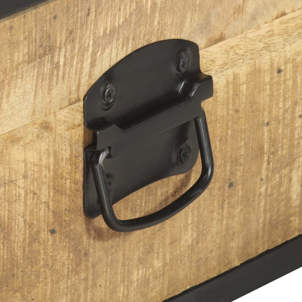 Tavolino da Salotto 70x50x33 cm in Legno Massello di Mango | homemem39