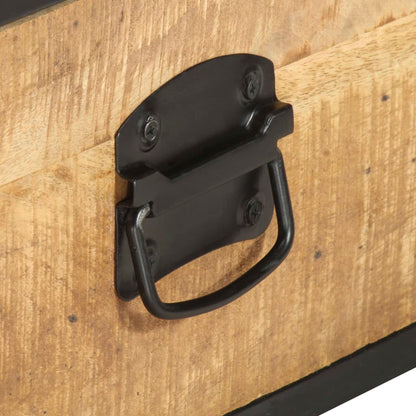 Tavolino da Salotto 70x50x33 cm in Legno Massello di Mango | homemem39