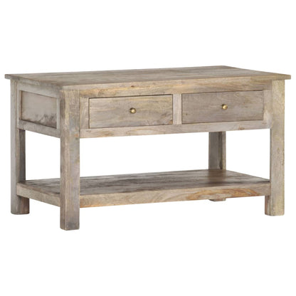 Tavolino da Salotto 82x52x47 cm in Legno Massello di Mango | homemem39