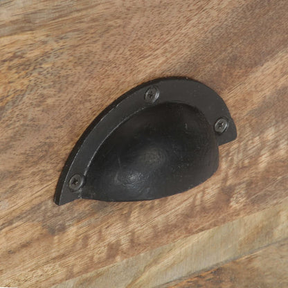 Mobile Porta TV 110x30x50 cm in Legno Massello di Mango - homemem39