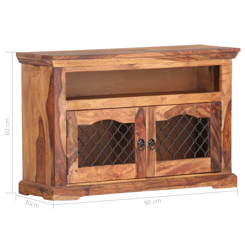 Mobile Porta TV 90x30x60 cm in Legno Massello di Acacia - homemem39