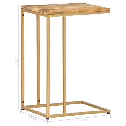 Tavolino di Servizio 35x45x65 cm in Legno Massello di Mango | homemem39