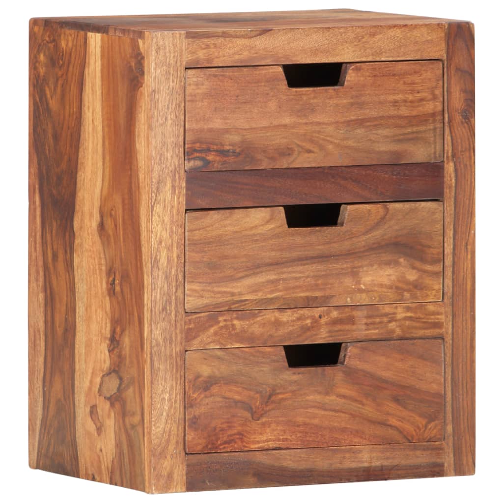 Comodino 40x30x50 cm in Legno Massello di Acacia | homemem39