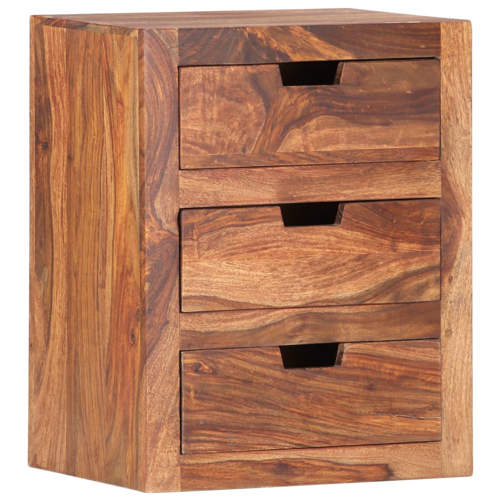 Comodino 40x30x50 cm in Legno Massello di Acacia | homemem39