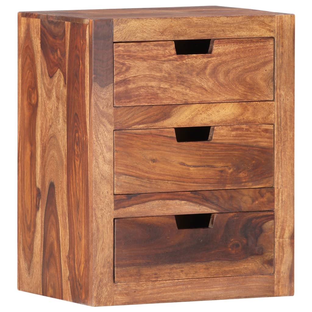 Comodino 40x30x50 cm in Legno Massello di Acacia | homemem39