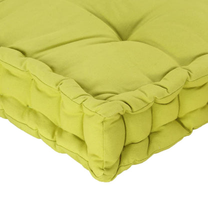 Cuscino per Pallet e Pavimento in Cotone 120x40x7 cm Verde