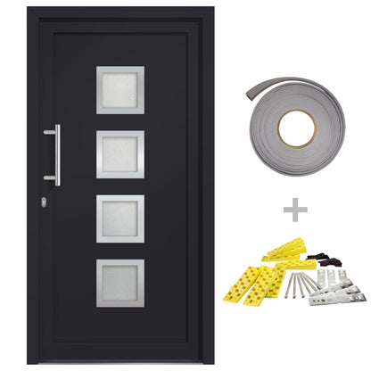 Porta di Ingresso Antracite 108x208 cm | homemem39
