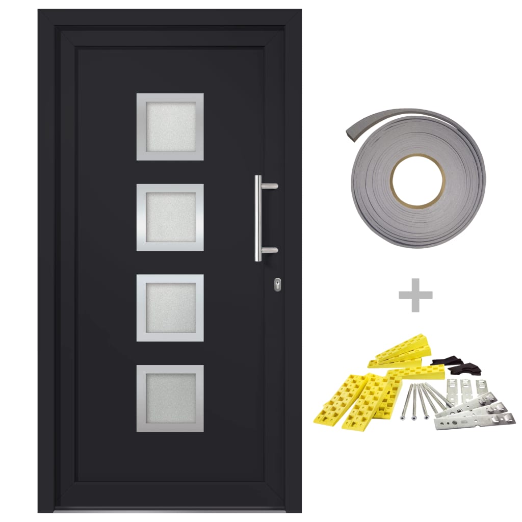 Porta di Ingresso Antracite 108x200 cm | homemem39
