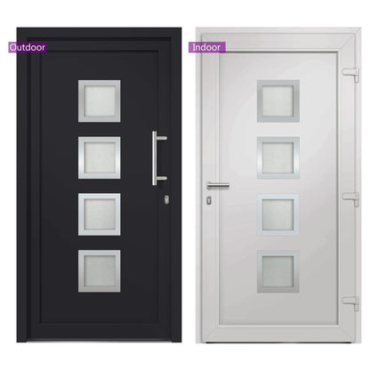 Porta di Ingresso Antracite 108x200 cm | homemem39