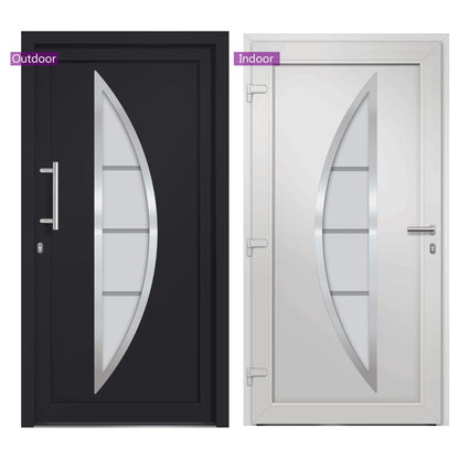 Porta di Ingresso Antracite 88x200 cm | homemem39
