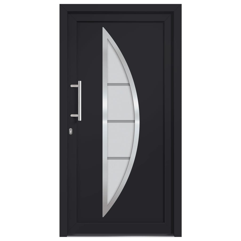 Porta di Ingresso Antracite 98x208 cm | homemem39