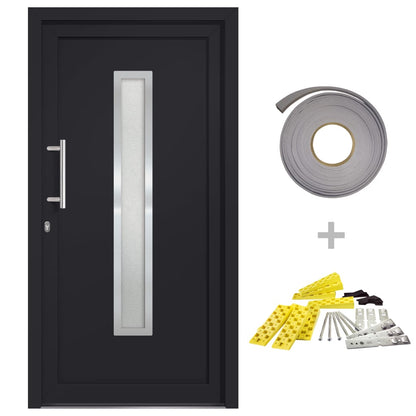 Porta di Ingresso Antracite 108x200 cm | homemem39