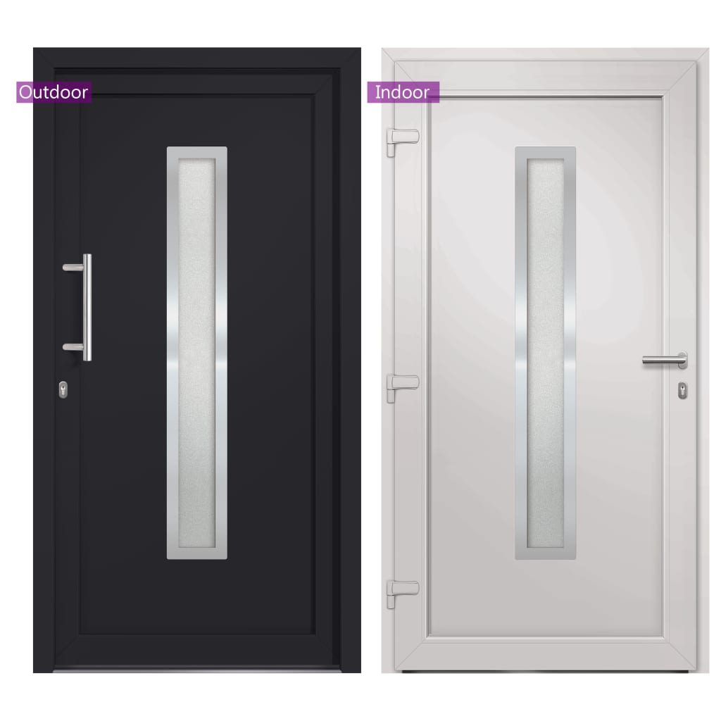 Porta di Ingresso Antracite 108x200 cm | homemem39