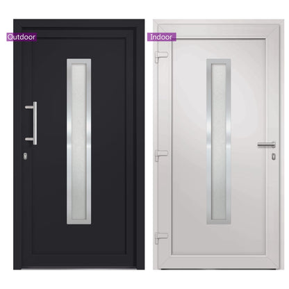 Porta di Ingresso Antracite 108x200 cm | homemem39