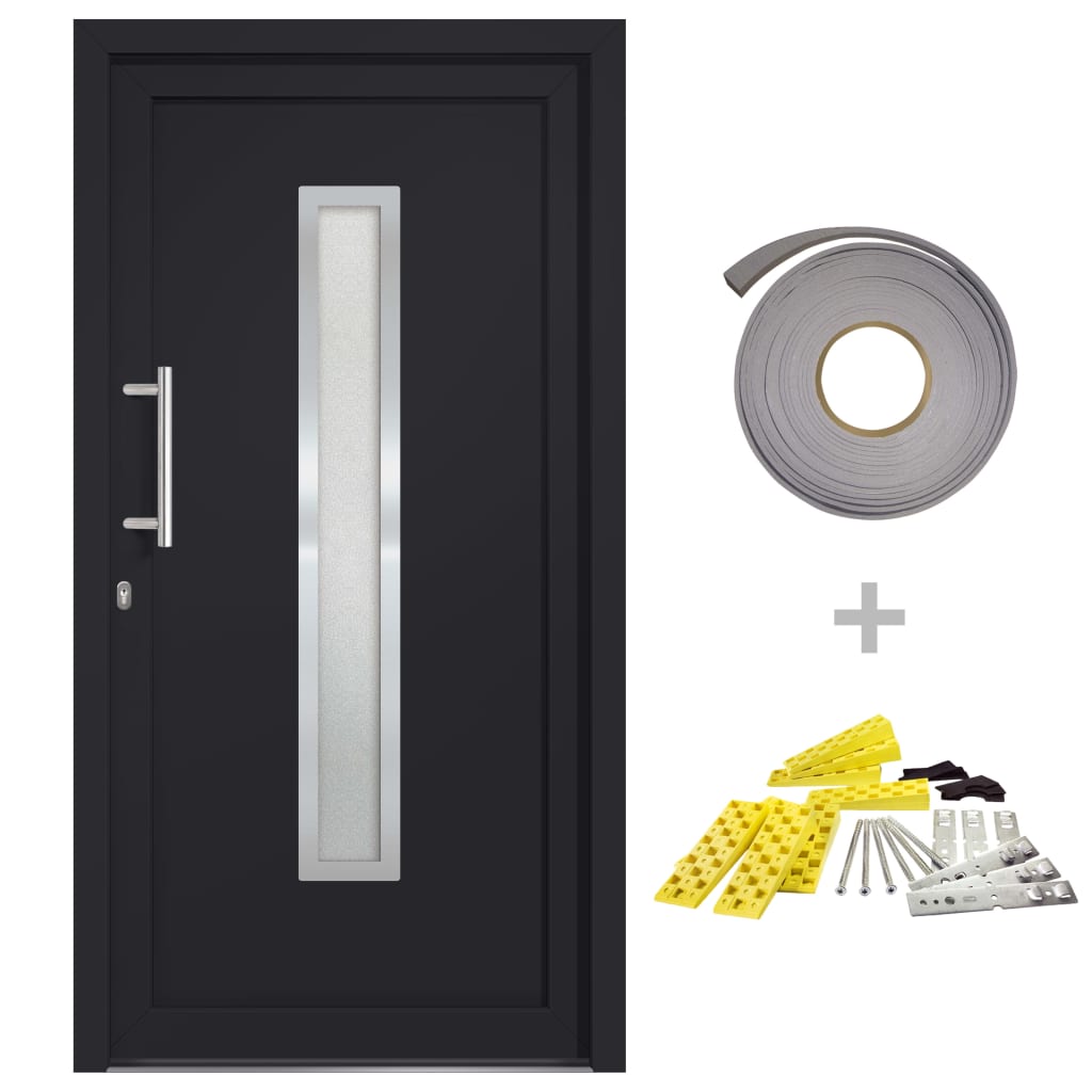 Porta di Ingresso Antracite 108x208 cm | homemem39