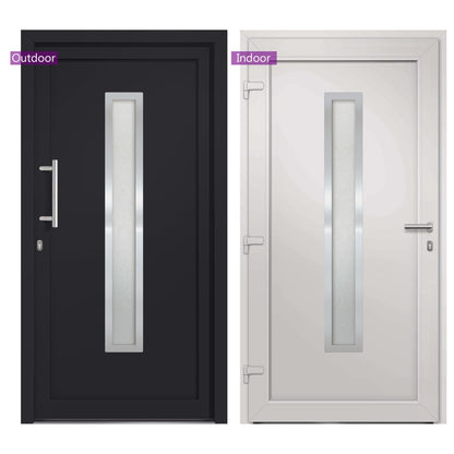 Porta di Ingresso Antracite 108x208 cm | homemem39