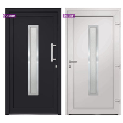 Porta di Ingresso Antracite 98x208 cm | homemem39