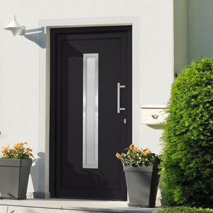 Porta di Ingresso Antracite 98x208 cm | homemem39