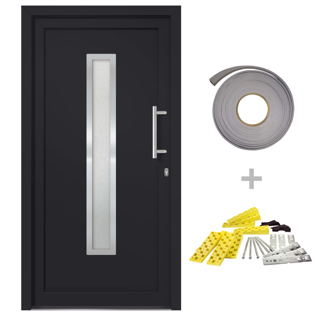 Porta di Ingresso Antracite 108x200 cm | homemem39