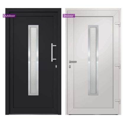 Porta di Ingresso Antracite 108x200 cm | homemem39