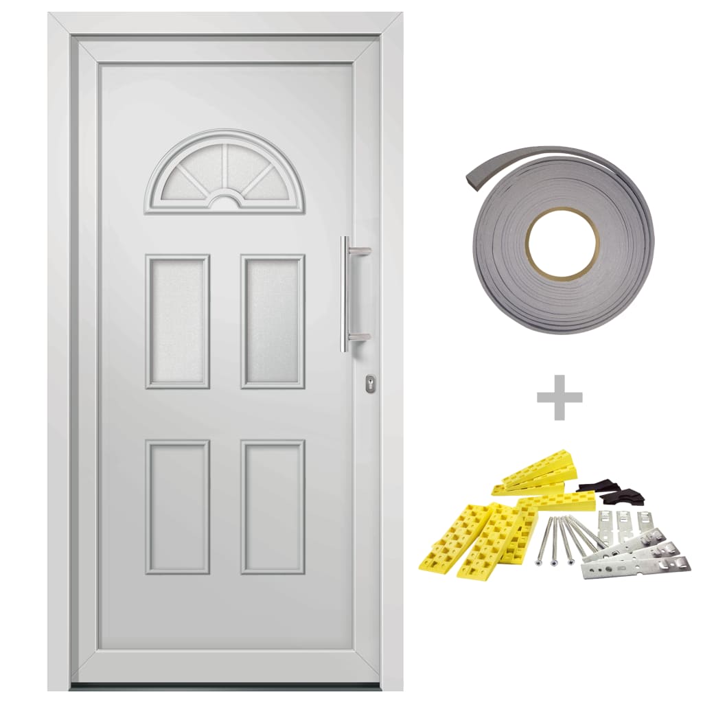 Porta di Ingresso Bianca 110x210 cm | homemem39