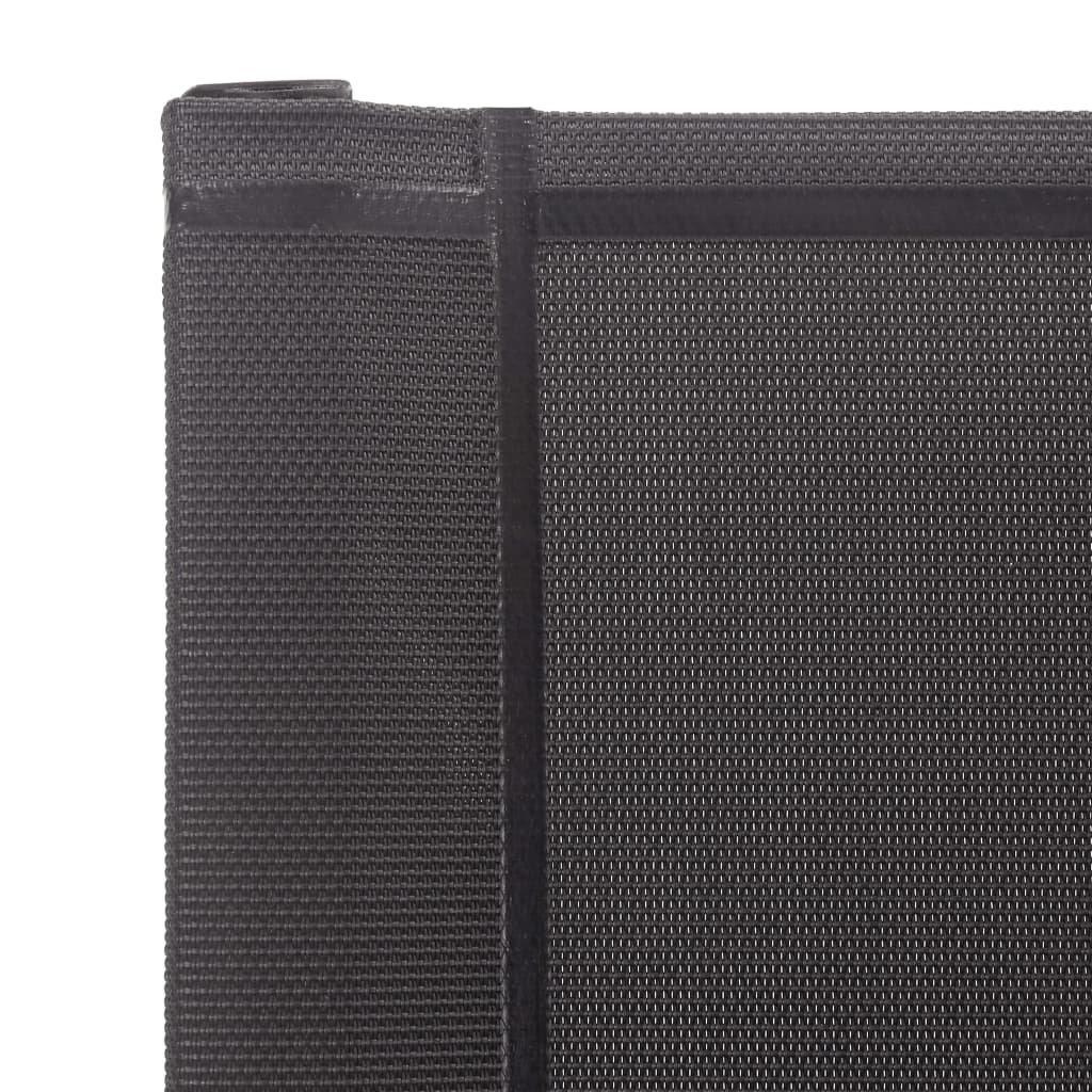 Sedie da Giardino 4 pz in Textilene e Acciaio Inox Grigie | homemem39