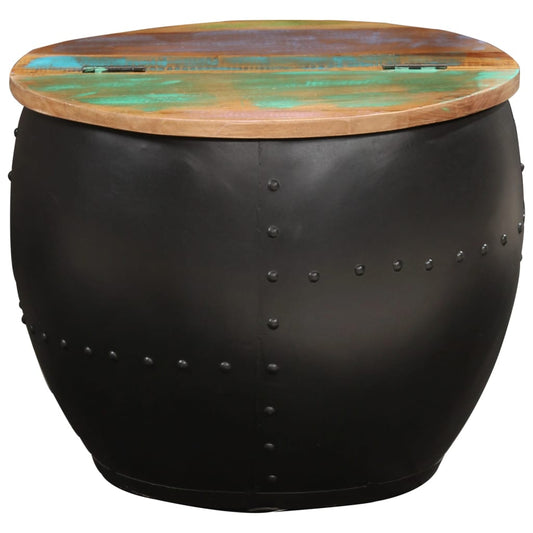 Tavolino da Salotto 53x43 cm in Legno Massello di Recupero | homemem39