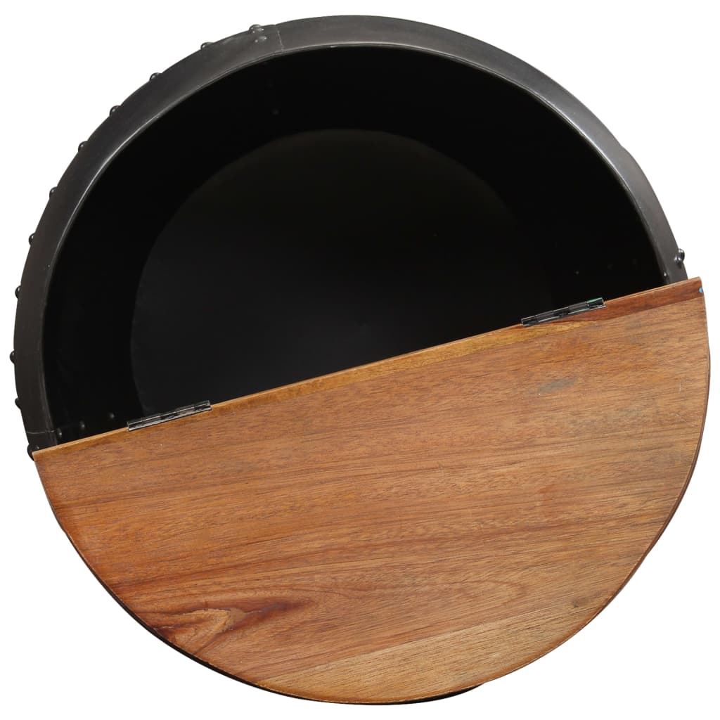 Tavolino da Salotto 53x43 cm in Legno Massello di Recupero | homemem39