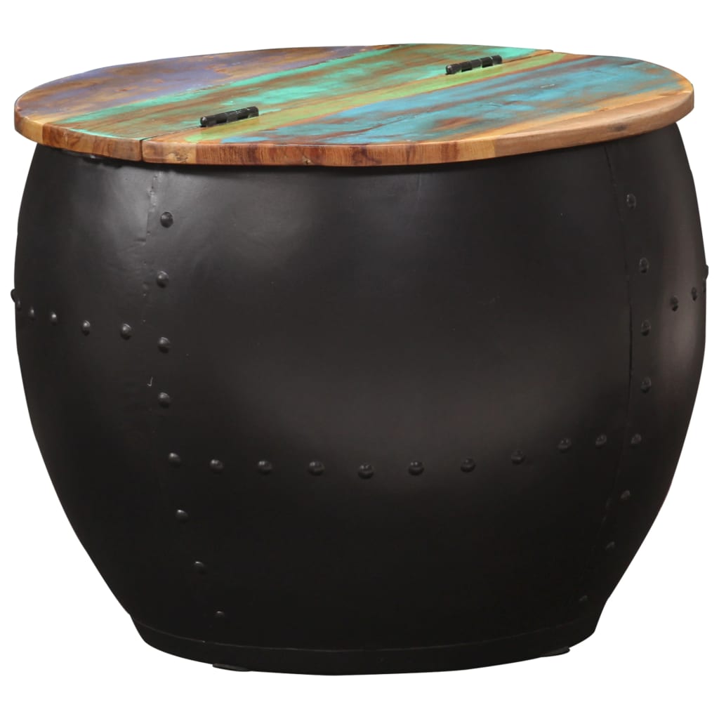 Tavolino da Salotto 53x43 cm in Legno Massello di Recupero | homemem39