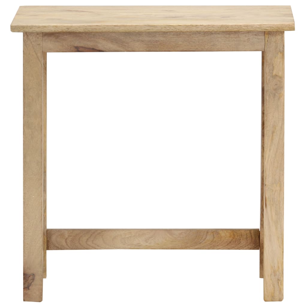 Tavolini Impilabili 3 pz in Legno Massello di Mango | homemem39